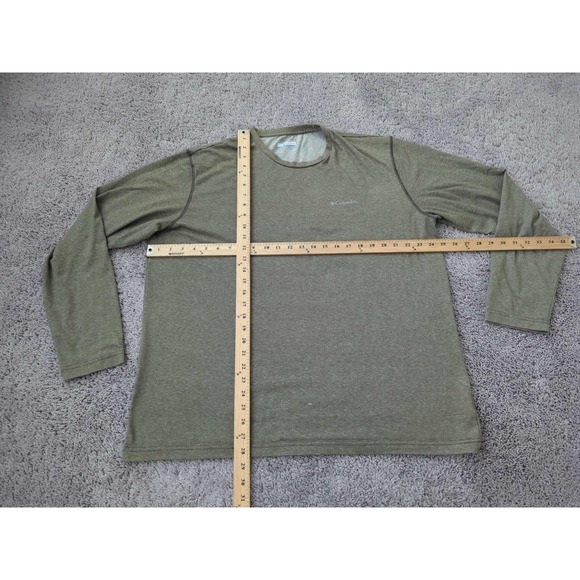 Columbia T Shirt Mens XL Heather Brown Performance Crewneck Athletic - Picture 4 of 8